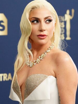 Lady Gaga cleavage at the Screen Actors Guild Awards