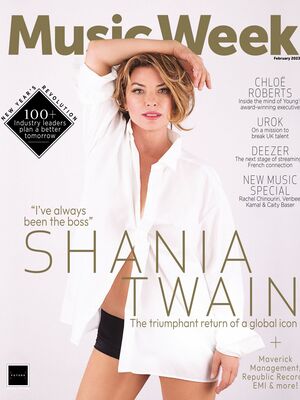 Shania Twain - Music Week Magazine - February 2023